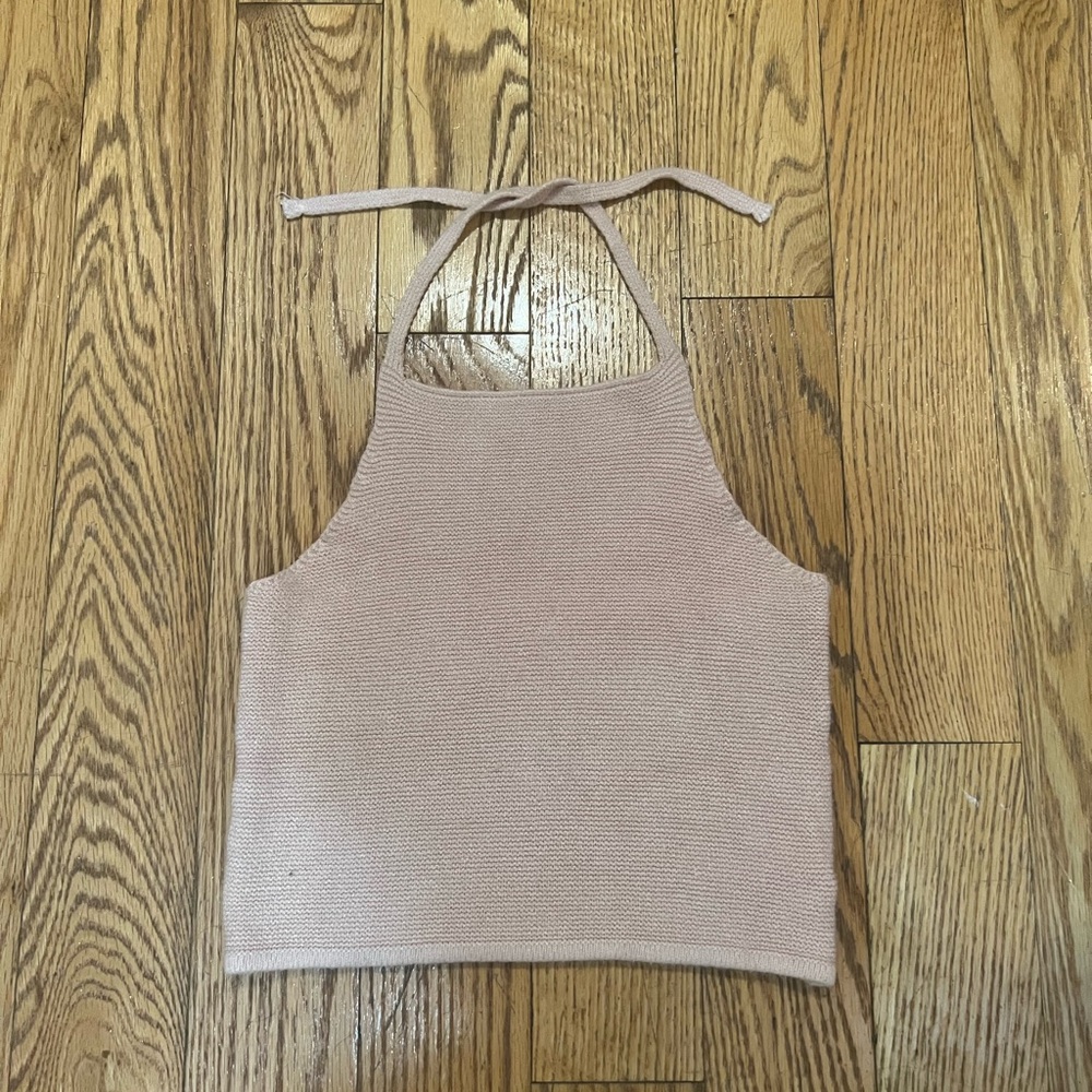 Sweater knit halter top